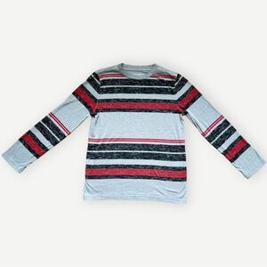 Urban Pipeline Boy’s Long Sleeve Striped Awesomely Soft Ultimate Tee. Large.